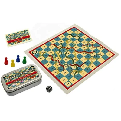 Image of Brimtoy Snakes &amp; Ladders. Traditional Pocket Game