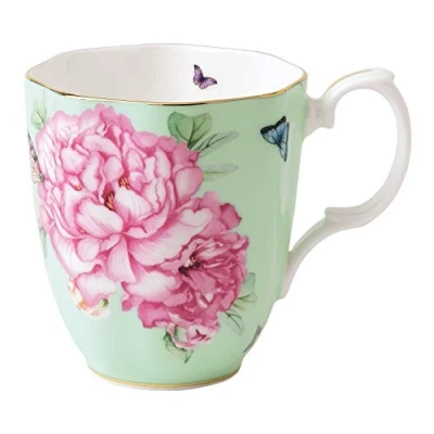 Image of Royal Albert Miranda Kerr Friendship 40001827 Vintage Mug 0.40ltr, Green, Fine Bone China