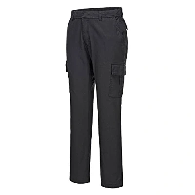 Image of Portwest S231 Durable Flex Stretch Slim Combat Trousers Black Short, 34