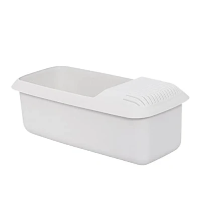 Image of GIMOCOOL Microwave Kitchen Tools Spaghetti Bowl,Pasta Cooker With Strainer Heat Resistant Pasta Boat Steamer Noodle Healthy Cooking,29x14 x11cm