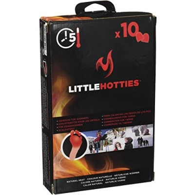 Image of Little Hotties Adhesive Toe Warmers Disposable, Up To 5 Hours of Natural Heat, Ideal For Outdoor Winter Activities, Orange, Pack 20 (10 x 2pcs)
