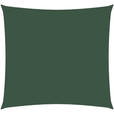 Image of vidaXL Sunshade Sail Oxford Fabric Square 4x4 m Dark Green