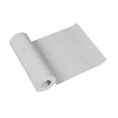 Image of PAW Tablerunner made of airlaid (40 cm x 24 m) I Tabledecoration for communion, confirmation, wedding, birthday, garden party, baptism Tabletape nature, gray Color: linen structure
