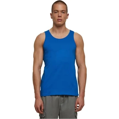 Image of Build Your Brand Men&#039;s Basic Tank T Shirt, Cobalt Blue, S