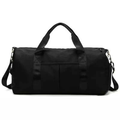Image of YYKSYDPT Gym Bag, Sports Duffle Bag with Wet and Dry Separation Travel Shoes Compartment, Overnight Weekend Bags Cabin for Women Men (Black)