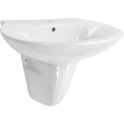 Image of vidaXL Wall mounted Basin Ceramic White 690x520x210 mm