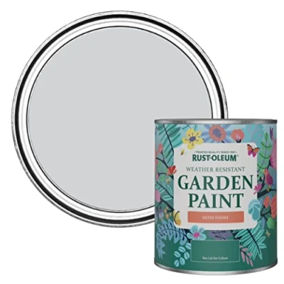 Image of Rust Oleum Purple Mould Resistant Garden Paint In Satin Finish Lilac Rhapsody 750ml