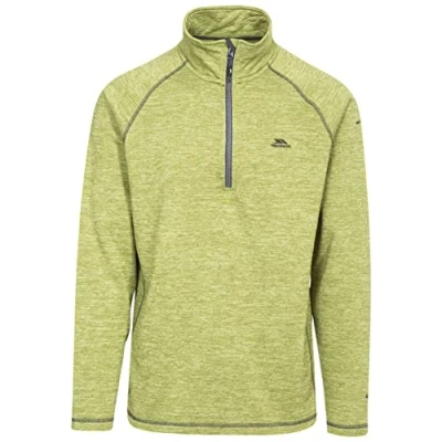 Image of Trespass Men Bungy Warm Fleece 200gsm for Men/ Gents/ Adults Walking/ Hiking/ Trekking/ Camping/ Outdoor/ Snowsports/ Skiing/ Snowboarding Cedar Green Marl, XXL