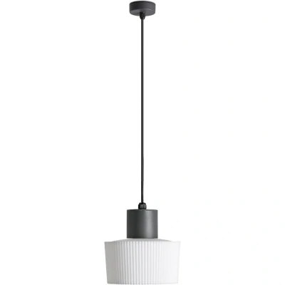 Image of Muffin Outdoor Pendant Ceiling Light Dark Grey 1x E27 IP44
