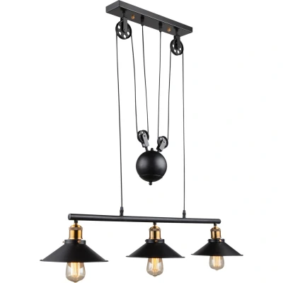 Image of Globo 3 bulb pendant light Viktor height adjustable
