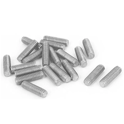 Image of Sourcingmap M6 x 20mm Male Threaded 304 Stainless Steel Rod Bar Stud Silver Tone 20 Pcs