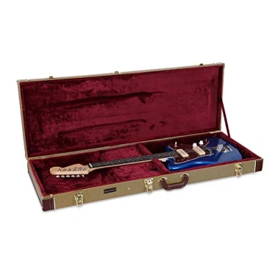 Image of Crossrock Wooden Case for Jazzmaster/Jaguar Style Electric Guitars,Vinyl Tweed (CRW620JMTW)
