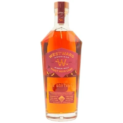 Image of Westward Pinot Noir Cask American Single Malt Whiskey 70cl 62.5% ABV