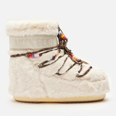Image of Moon Boot Women&#039;s Icon Faux Fur Beads Boots UK 6 7.5