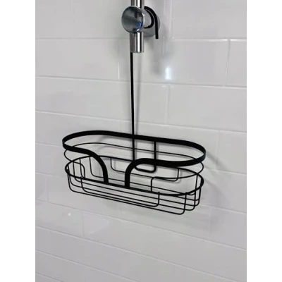 Image of Bathroom Mini Shower Caddy Matt Black Dante