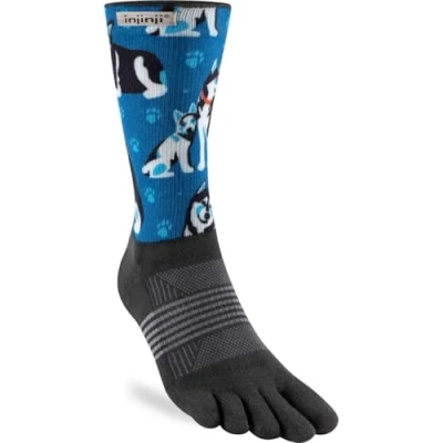 Image of Injinji WOMEN&#039;S TRAIL MIDWEIGHT CREW ARTIST DESIGNED HUSKIES XS/S, multicoloured, XS S