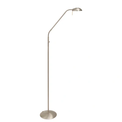 Image of Biron Reading Lamp Steel Brushed, Glass Matt