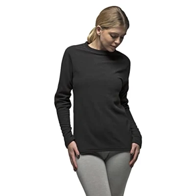 Image of HEAT HOLDERS Ladies Long Sleeve Thermal Top Lightweight Fleece Lined (L, XX Warm Original)