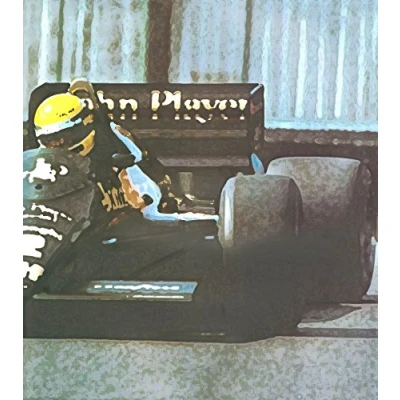 Image of Ayrton Senna JPS Lotus Greeting Card