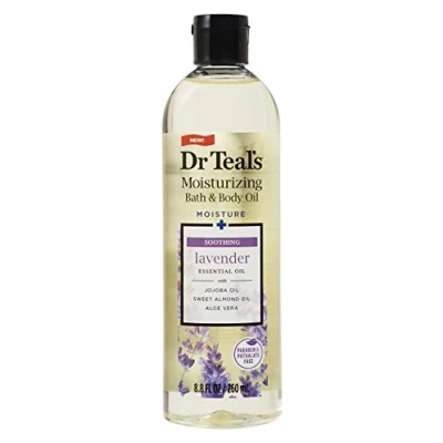Image of Dr Teal&#039;s Pure Epsom Salt Body Oil Soothe &amp; Sleep with Lavender 260 ml