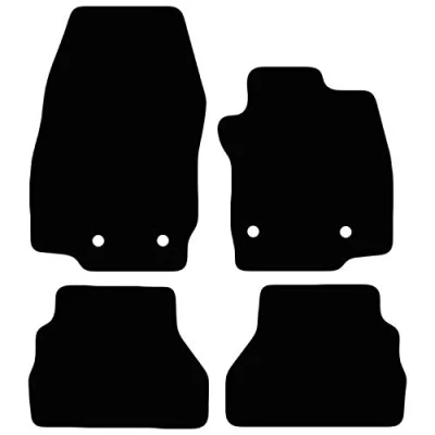 Image of Carsio Carpet Car Mats For Ford B Max 2015 Onwards 4 Piece Set With Clips Tailored Fit Floor Mat Complete Accessory Black Custom Fitted All Weather, Anti Slip Backing &amp; Trim
