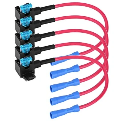Image of Blade Fuse Holder, Car Add a Circuit Tap Mini Micro Holder with 15A Pack of 5(micro Mini)