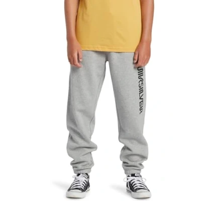 Image of Quiksilver Graphic Youth Tracksuit bottoms for kids, Size: 8y, Light grey heather