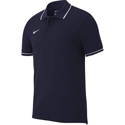 Image of Nike Men&#039;s M Polo Tm Club19 Ss Shirt ,Blue (Obsidian / White) ,S