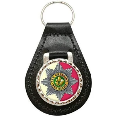 Image of Cheshire Regiment, British Army Leather Key Fob