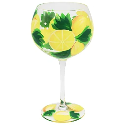 Image of The Leonardo Collection LP49150 Gin Glass Lemons design 1 Pc, Multicolor