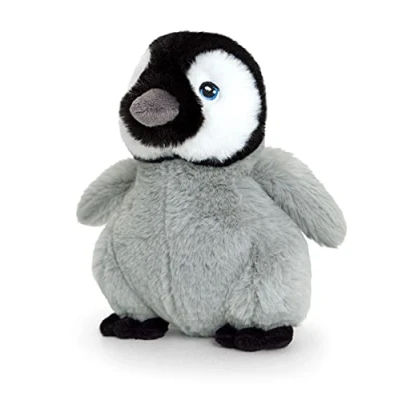 Image of Keel Toys Keeleco baby plush penguin 18 cm SE6569, grey, white, black