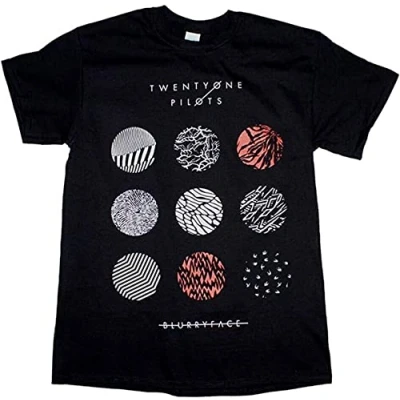 Image of 21 Pilots Blurryface T Shirt Mens Balck Tees Unisex XL