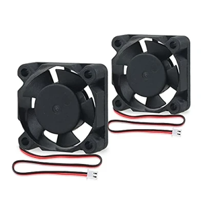 Image of GDSTIME 12V 30mm Fan x 10mm 3010 DC Brushless Cooling Mini Radiator Heatsink For DIY Replacement (2 Pack)
