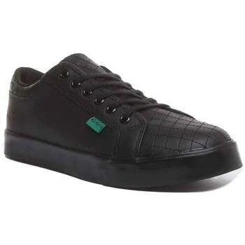 Image of Kickers Boys Tovni Quilt Shoes Black 5 Child UK