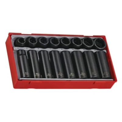 Image of Teng TT9116 1/2 inch Reg/ Deep Impact Socket Set Drive (16 Pieces)