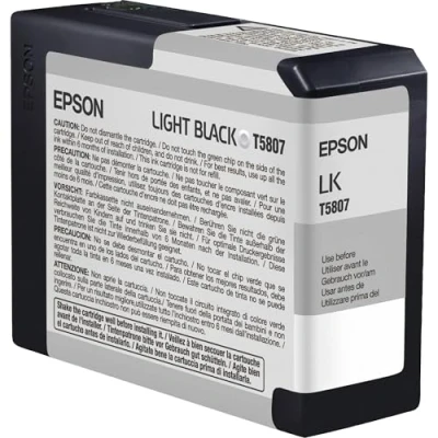 Image of Epson Ink Cartridge 80 ml, Light Black, Genuine