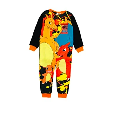 Image of Pokemon Boys Onesie, Charmander Fire, Age 11 12 Years