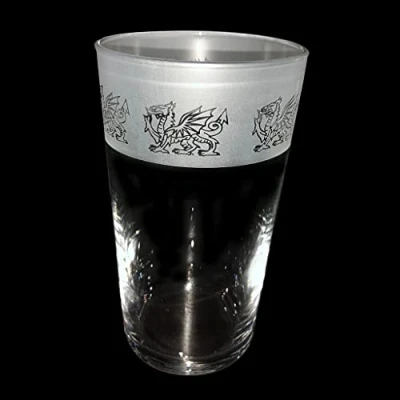 Image of Milford Collection Animo Glass Pint Beer Welsh Dragon