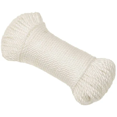 Image of vidaXL Work Rope White 8 mm 250 m Polypropylene