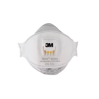 Image of 3M™ Aura™ Particulate Respirator, FFP2, Valved, 9322+, 10 Masks per Pack