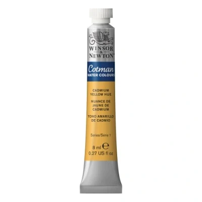 Image of Winsor &amp; Newton 303109 Cotman 8ml Water Colour Tube Cadmium Yellow Hue