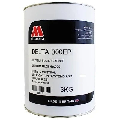 Image of Millers Oils Delta 000EP Semi Fluid Grease, Lithium NLGI No.000, 3KG