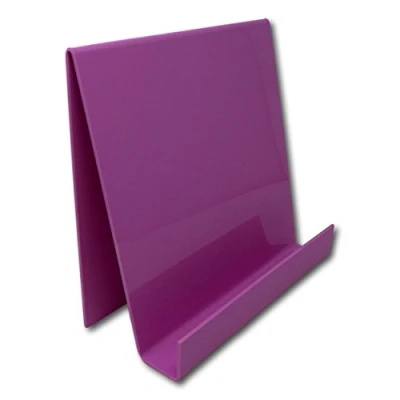 Image of EPOSGEAR XL Extra Large Wide Plastic Acrylic Perspex Book Plate Retail Display Stand Holder Perfect for Schools, Nurseries, Libraries etc (Sour Grape)