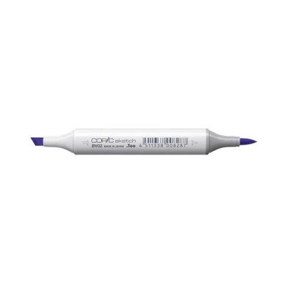 Image of Copic Sketch Coloured Marker Pen (BV 02) Prune, For Art &amp; Crafts, Colouring, Graphics, Highlighter, Design, Anime, Professional Beginners, Supplies Colouring Books