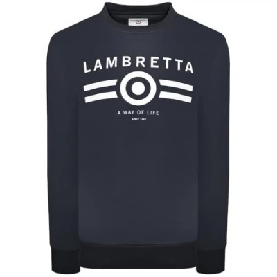 Image of Lambretta Mens Log Hoodie Navy M