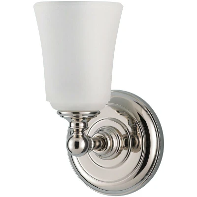 Image of Huguenot Lake 1 Light Bathroom Over Mirror Wall Polished Chrome IP44, G9