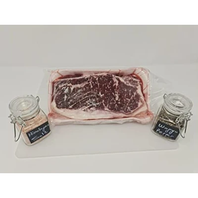 Image of Halal Australian Wagyu Sirloin Steak 500gr F1 Grade Pepper &amp; Himalayan Salt Gift