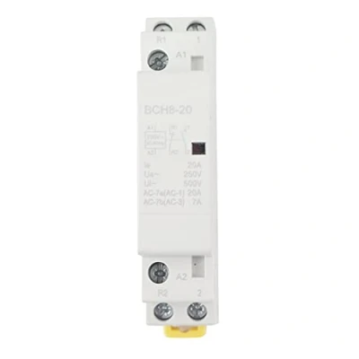 Image of 2P 1NO 1NC AC contactor,20A 24V 220V/230V 50/60Hz Household Contactor DIN Rail Mount(220V/230V)