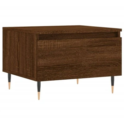 Image of vidaXL Coffee Table Brown Oak 50x46x35 cm Engineered Wood