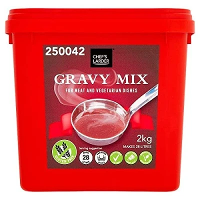 Image of British Food Shop Chef&#039;s Larder Gravy Mix Meat &amp; Vegetarian Dishes Gluten Free 2kg